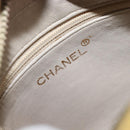 CHANEL Chain Shoulder Bag Leather Gold CC Auth 200713-17