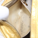 CHANEL Chain Shoulder Bag Leather Gold CC Auth 200713-22