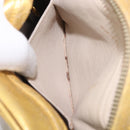 CHANEL Chain Shoulder Bag Leather Gold CC Auth 200713-23