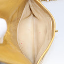 CHANEL Chain Shoulder Bag Leather Gold CC Auth 200713-24