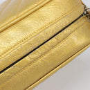 CHANEL Chain Shoulder Bag Leather Gold CC Auth 200713-7