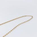 CHANEL Chain Shoulder Bag Leather Gold CC Auth 200713-9