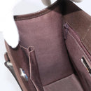 BURBERRY Nova Check Hand Bag Canvas Beige Silver Auth 200714V-21
