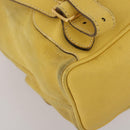 GUCCI Bamboo Backpack Suede Yellow Gold 003 58 0016 Auth 200716A-15