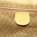 GUCCI Bamboo Backpack Suede Yellow Gold 003 58 0016 Auth 200716A-22