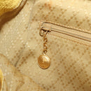GUCCI Bamboo Backpack Suede Yellow Gold 003 58 0016 Auth 200716A-23
