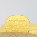 GUCCI Bamboo Backpack Suede Yellow Gold 003 58 0016 Auth 200716A-28