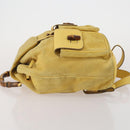 GUCCI Bamboo Backpack Suede Yellow Gold 003 58 0016 Auth 200716A-5