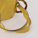 GUCCI Bamboo Backpack Suede Yellow Gold 003 58 0016 Auth 200716A-9