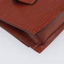 LOUIS VUITTON Epi Tilsitt Pouch Brown M52603 LV Auth 200717-11
