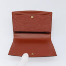 LOUIS VUITTON Epi Tilsitt Pouch Brown M52603 LV Auth 200717-12