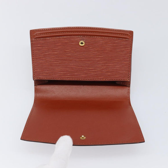 LOUIS VUITTON Epi Tilsitt Pouch Brown M52603 LV Auth 200717