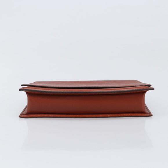 LOUIS VUITTON Epi Tilsitt Pouch Brown M52603 LV Auth 200717