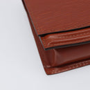 LOUIS VUITTON Epi Tilsitt Pouch Brown M52603 LV Auth 200717-9