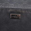 GUCCI GG Canvas Guccissima Shoulder Bag Canvas Black Silver 161822 Auth 200724-14