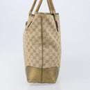 GUCCI GG Canvas Pretty Tote Bag Beige Gold 181779 Auth 200725A-4