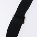 GUCCI GG Emboss Shoulder Bag Leather Black Silver 406410 Auth 200726-11