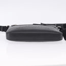 GUCCI GG Emboss Shoulder Bag Leather Black Silver 406410 Auth 200726-12