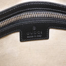 GUCCI GG Emboss Shoulder Bag Leather Black Silver 406410 Auth 200726-21