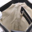 GUCCI GG Emboss Shoulder Bag Leather Black Silver 406410 Auth 200726-24