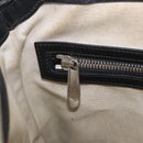 GUCCI GG Emboss Shoulder Bag Leather Black Silver 406410 Auth 200726-25