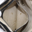 GUCCI GG Emboss Shoulder Bag Leather Black Silver 406410 Auth 200726-26