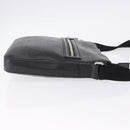 GUCCI GG Emboss Shoulder Bag Leather Black Silver 406410 Auth 200726-5