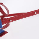 BALENCIAGA Bazaar Shopper Hand Bag Leather 2way Red Silver 443096 Auth 200727A-14