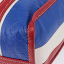 BALENCIAGA Bazaar Shopper Hand Bag Leather 2way Red Silver 443096 Auth 200727A-18