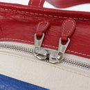 BALENCIAGA Bazaar Shopper Hand Bag Leather 2way Red Silver 443096 Auth 200727A-22