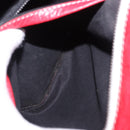 BALENCIAGA Bazaar Shopper Hand Bag Leather 2way Red Silver 443096 Auth 200727A-30