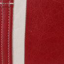 BALENCIAGA Bazaar Shopper Hand Bag Leather 2way Red Silver 443096 Auth 200727A-5