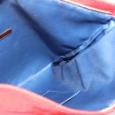 FENDI Zucca Canvas Clutch Bag Red Gold Auth 200728A-17