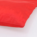 FENDI Zucca Canvas Clutch Bag Red Gold Auth 200728A-7