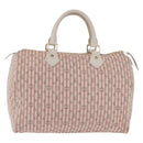 LOUIS VUITTON Mini Lin Croisette Speedy 30 Hand Bag Pink M95501 LV Auth 200729A-2