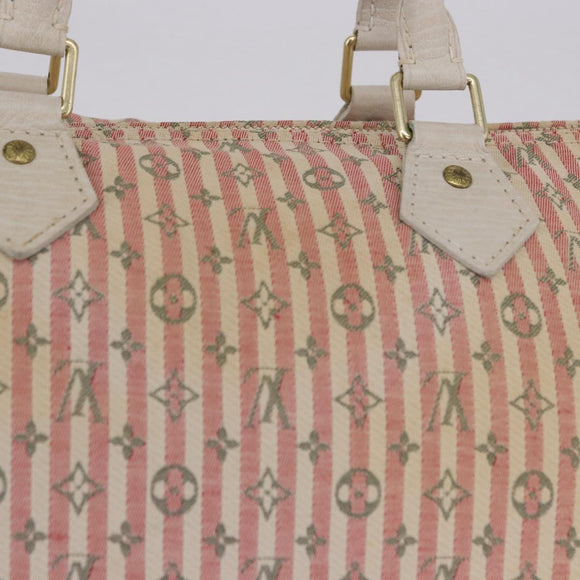 LOUIS VUITTON Mini Lin Croisette Speedy 30 Hand Bag Pink M95501 LV Auth 200729A