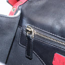 VALENTINO Rock Studs Hand Bag Leather 2way Red Gold Auth 200731V-26