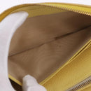 Miu Miu Long Wallet Leather Yellow Gold Auth 200735A-22