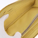 Miu Miu Long Wallet Leather Yellow Gold Auth 200735A-24