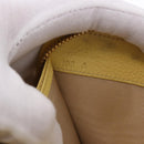 Miu Miu Long Wallet Leather Yellow Gold Auth 200735A-12