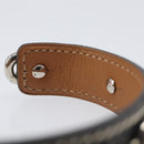 HERMES Bangle Chaine d'Ancre Bracelet Metal Leather Silver Black Auth 200739V-12