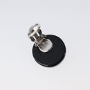 CHANEL Earring plastic Black CC Auth 200741V-10