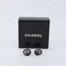 CHANEL Earring plastic Black CC Auth 200741V-11