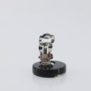 CHANEL Earring plastic Black CC Auth 200741V-4