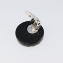 CHANEL Earring plastic Black CC Auth 200741V-5