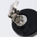 CHANEL Earring plastic Black CC Auth 200741V-6