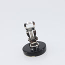 CHANEL Earring plastic Black CC Auth 200741V-9