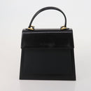 SAINT LAURENT Hand Bag Leather 2 Set Black Auth 200742-2