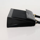 SAINT LAURENT Hand Bag Leather 2 Set Black Auth 200742-4