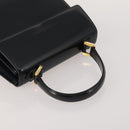 SAINT LAURENT Hand Bag Leather 2 Set Black Auth 200742-5